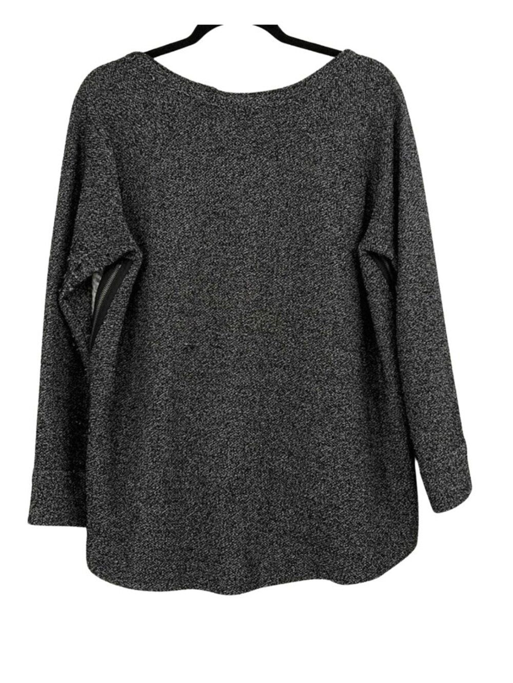 Anthropologie Charcoal and Cream Plaid V-Neck Sweater Size L - Picture 3 of 6